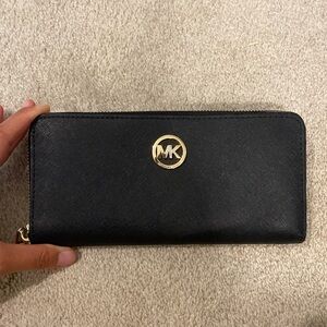 Michael Kors black long wallet